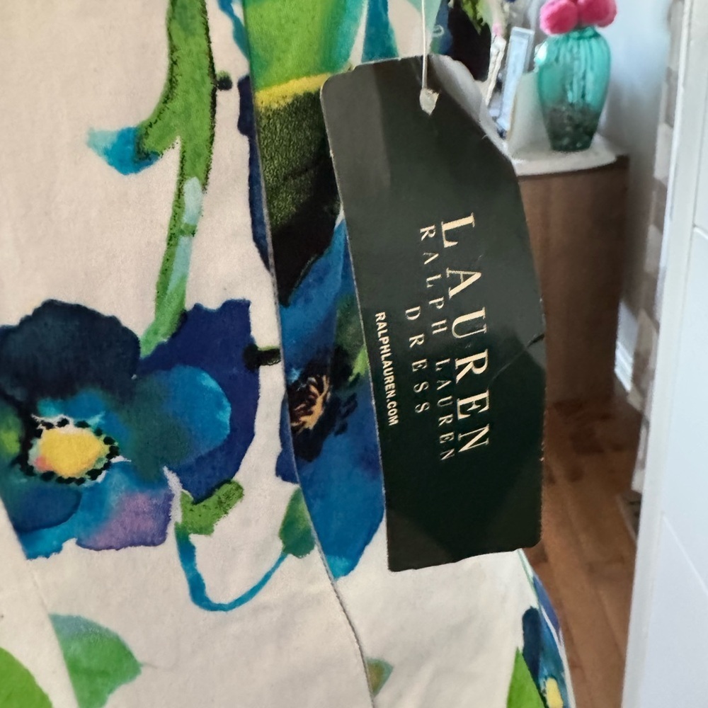 Ralph Lauren NWT Midi 86% cotton Sundress. Ptp 16” lenght 39” - Picture 10 of 10